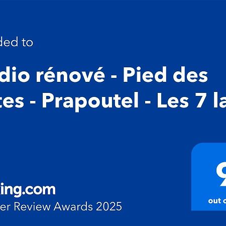 Studio Renove - Pied Des Pistes - Prapoutel - Les 7 Laux Les Adrets Ngoại thất bức ảnh